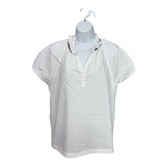 Velvet By Graham And Spencer White Top Medium Cotton - Picture 1 of 10